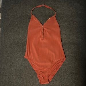 No Boundaries L/G (11-13) Burnt Orange Bathing Suit
